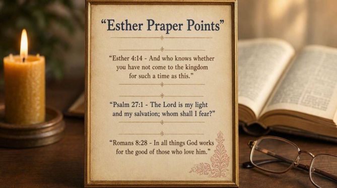 Bible Verses That Strengthen Esther Prayer Points