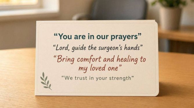 Encouraging Surgery Prayer Quotes for Family Members