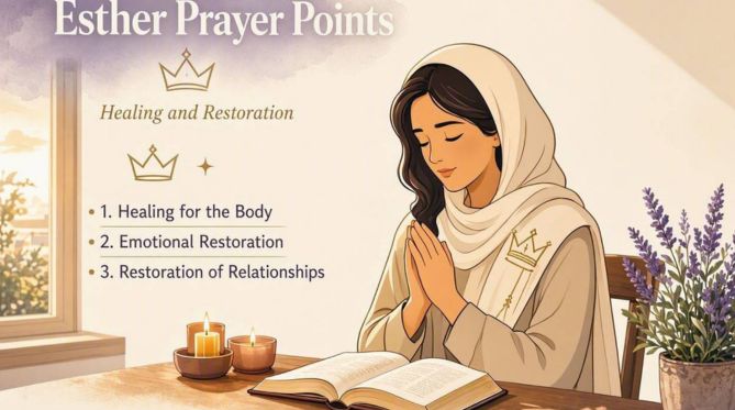 Esther Prayer Points for Healing and Restoration