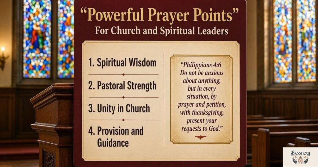 Powerful Prayer Points With Bible Verse for Church and Spiritual Leaders
