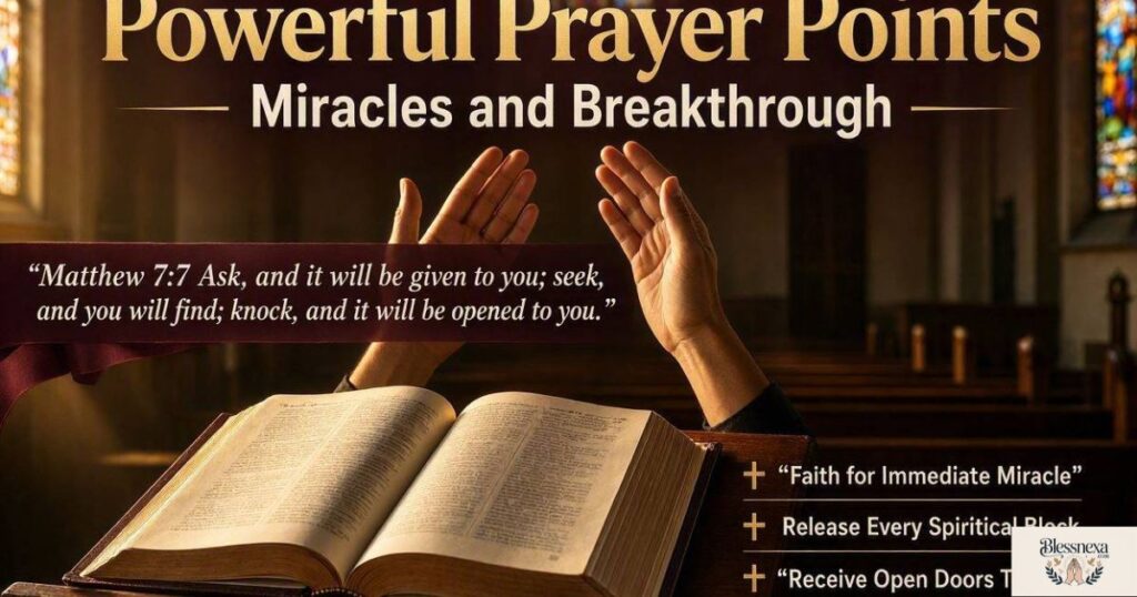 Powerful Prayer Points With Bible Verse for Miracles and Breakthrough
