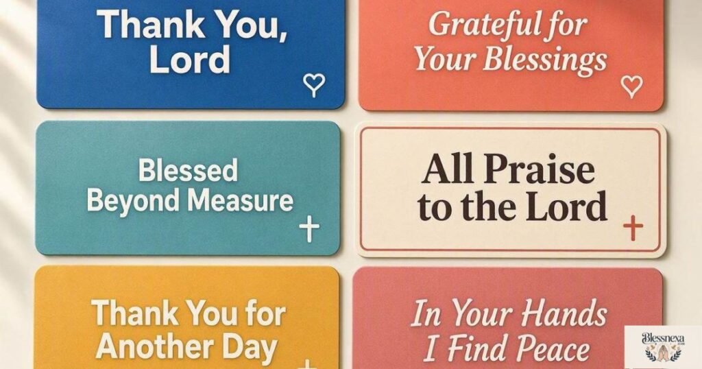 Shareable Thank You Lord Messages for Social Media
