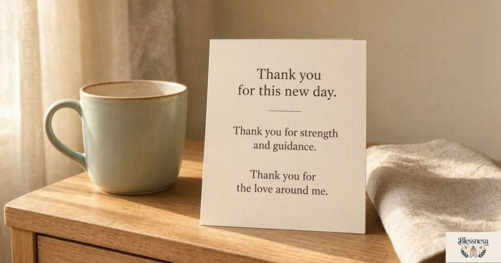 Short Gratitude Prayers for Morning Reflection
