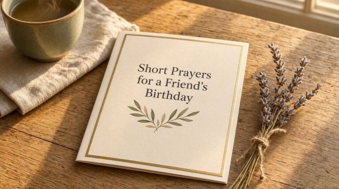 Short Prayers for a Friend's Birthday
