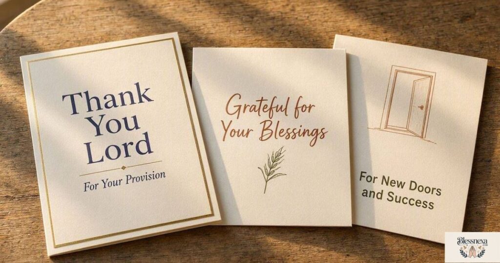 Thank You Lord Messages for Provision and Success
