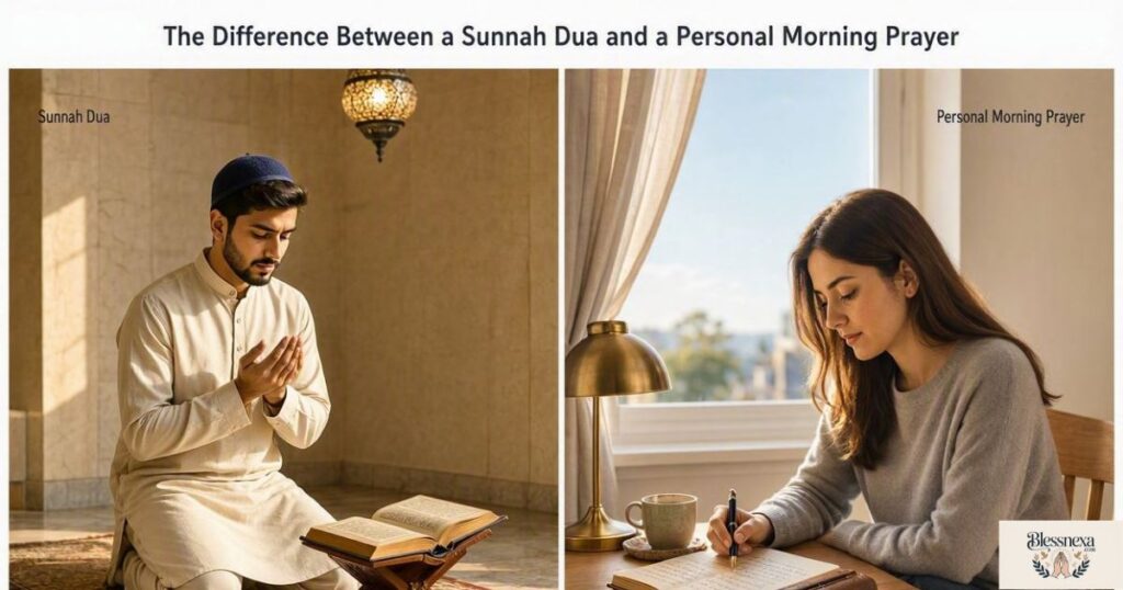 The Difference Between a Sunnah Dua and a Personal Morning Prayer

