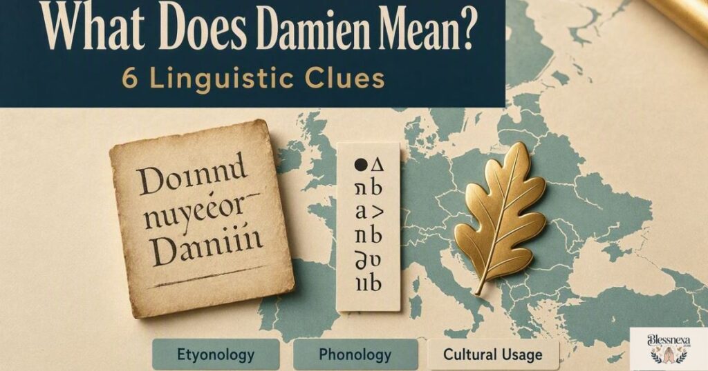 What Does Damien Mean? 6 Linguistic Clues
