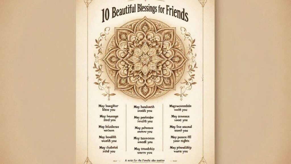 10 Beautiful Blessings for Friends
