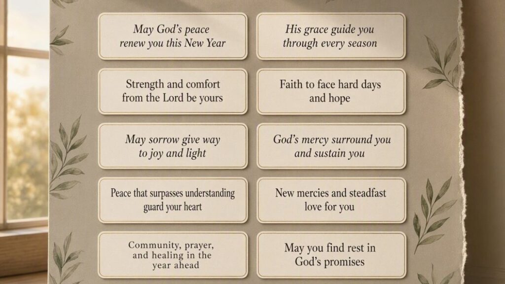 10 Comforting Religious Blessing Happy New Year Messages for Difficult Seasons