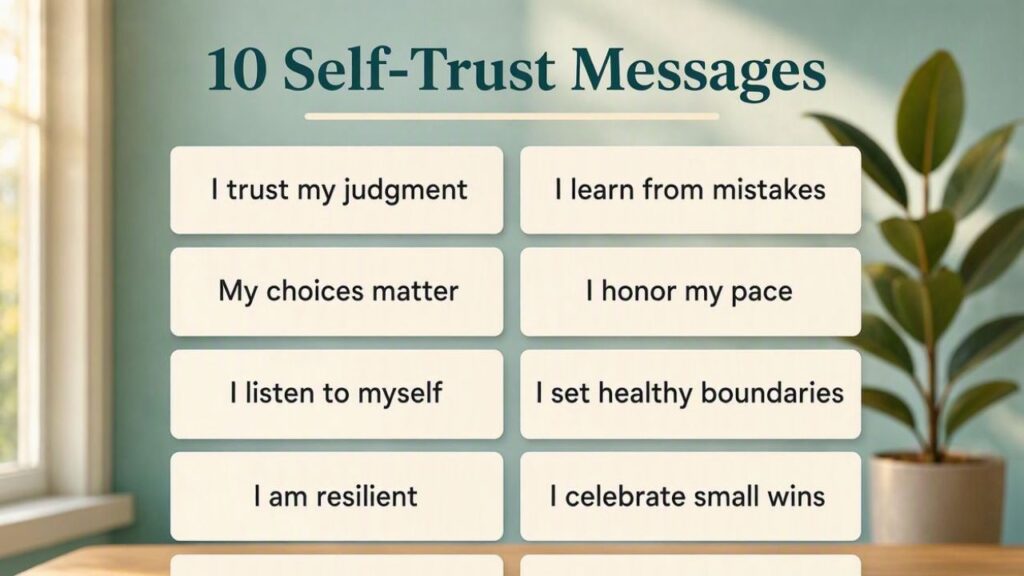 10 Self-Trust Messages to Build Confidence