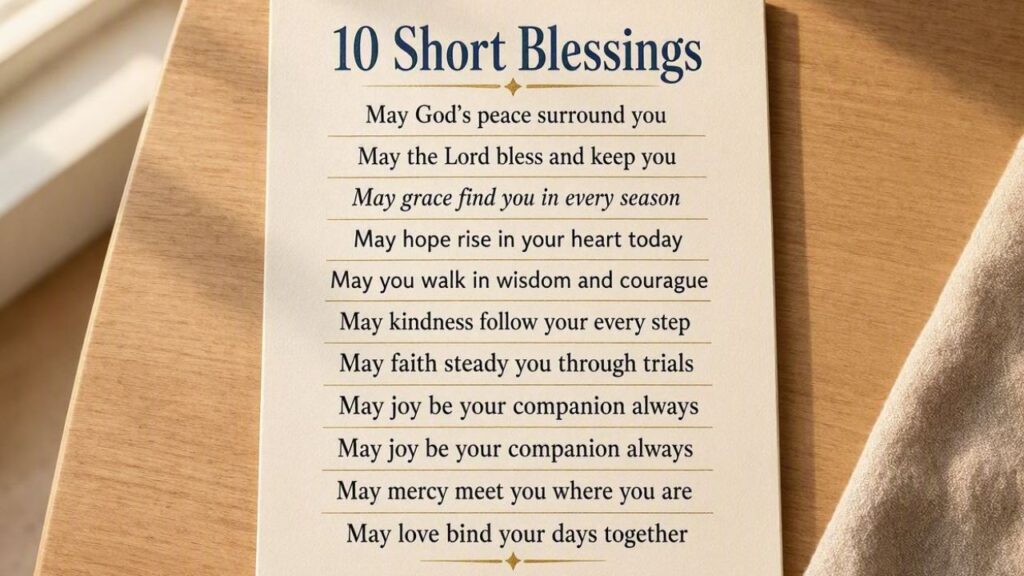 10 Short Blessing Messages Inspired by Scripture