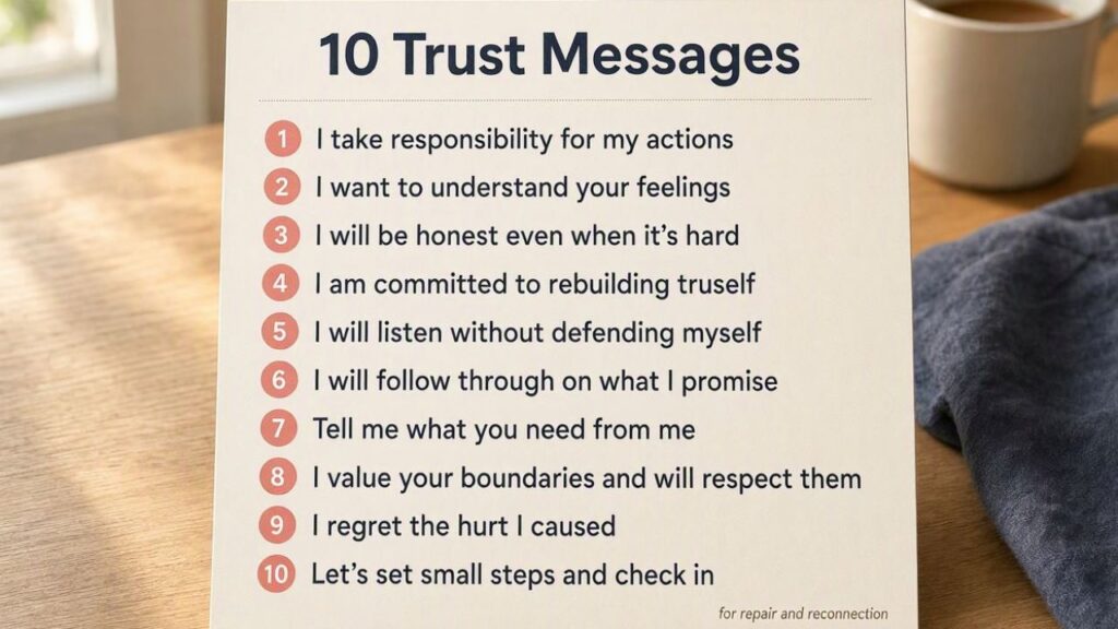 10 Trust Message Ideas to Rebuild a Broken Bond
