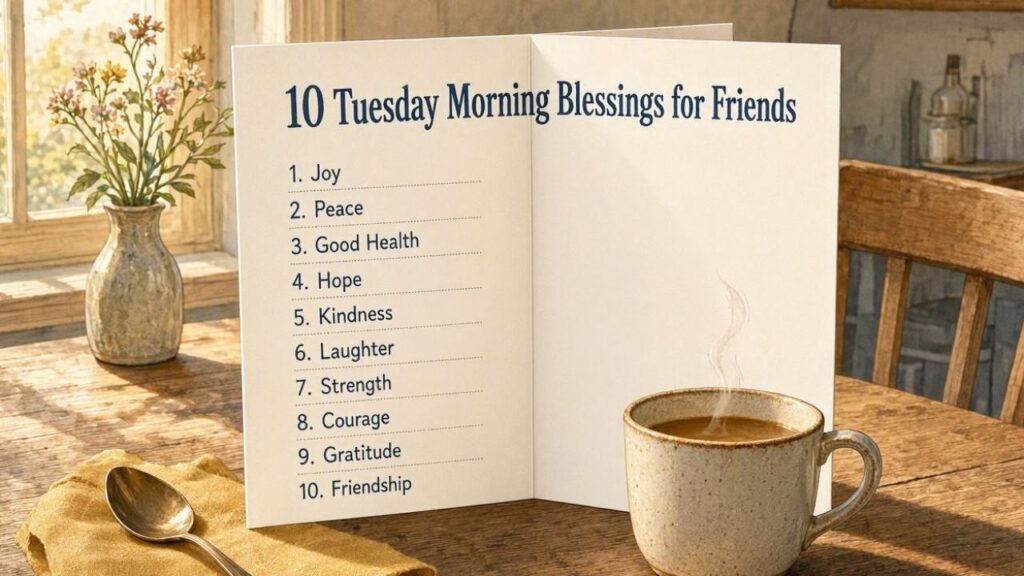 10 Tuesday Morning Blessings for Friends
