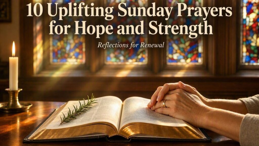 10 Uplifting Sunday Prayers for Hope and Strength
