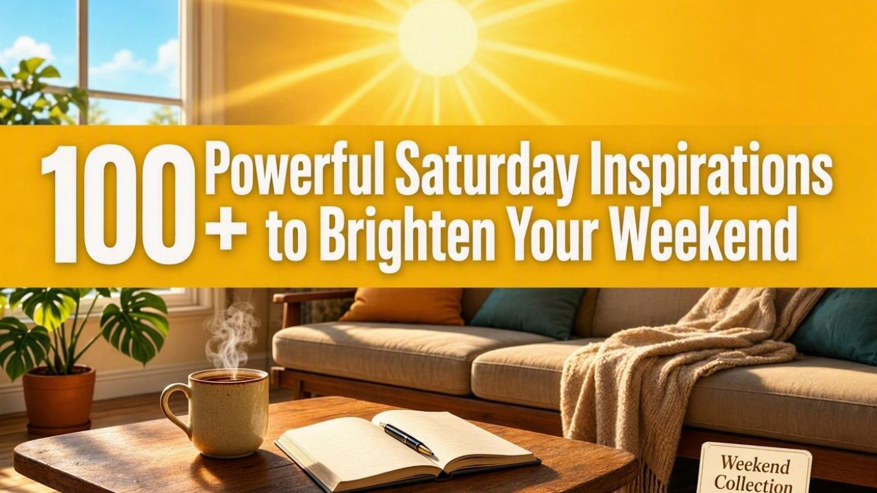100+ Powerful Saturday Inspirations to Brighten Your Weekend