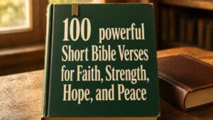 100 powerful Short Bible Verses for Faith, Strength, Hope, and Peace
