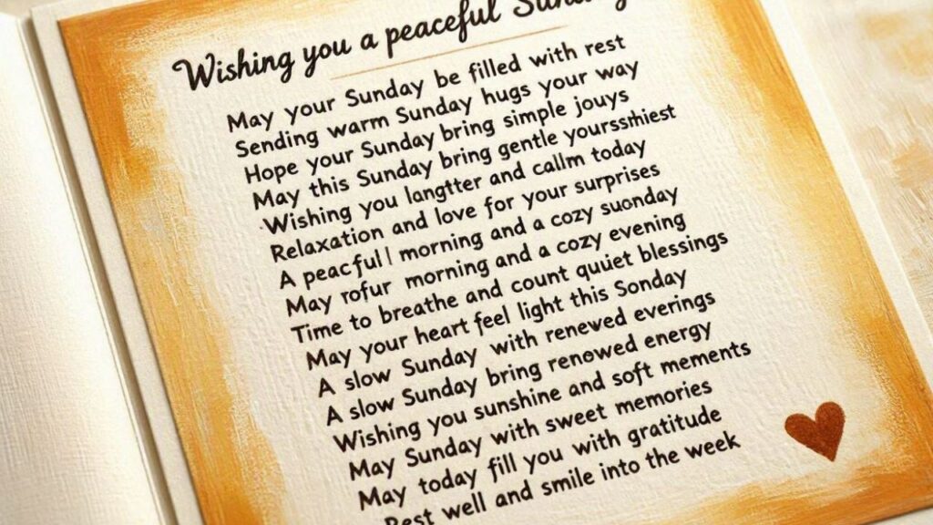 15 Happy Sunday Wishes for Someone Special
