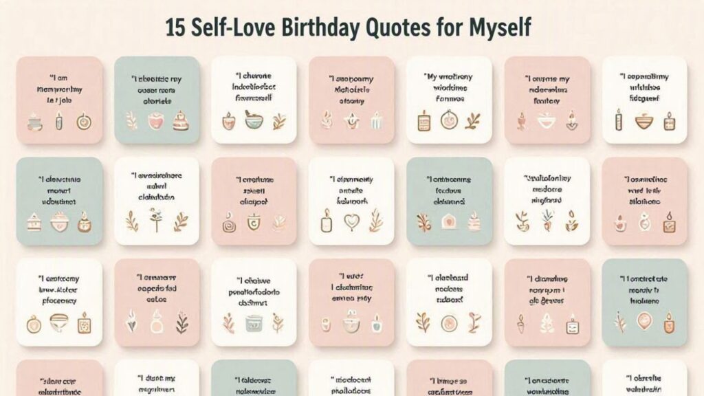 15 Self-Love Birthday Quotes for Myself
