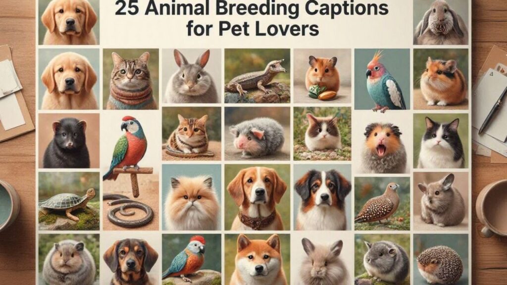 25 Animal Breeding Captions for Pet Lovers
