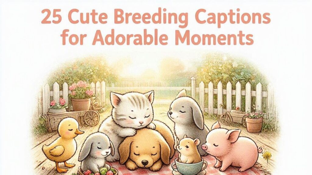 25 Cute Breeding Captions for Adorable Moments
