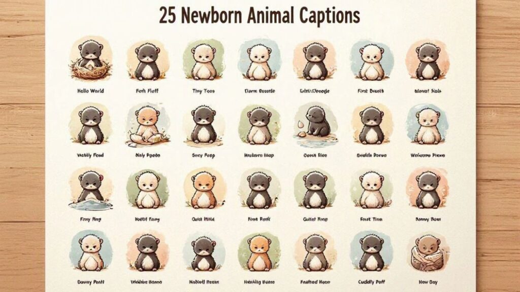 25 Newborn Animal Captions

