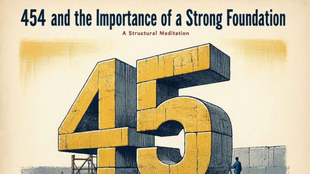 454 and the Importance of a Strong Foundation
