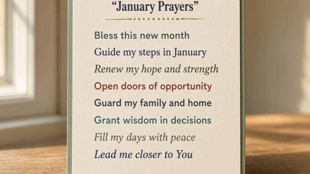 8 Short Prayer Messages to Start January