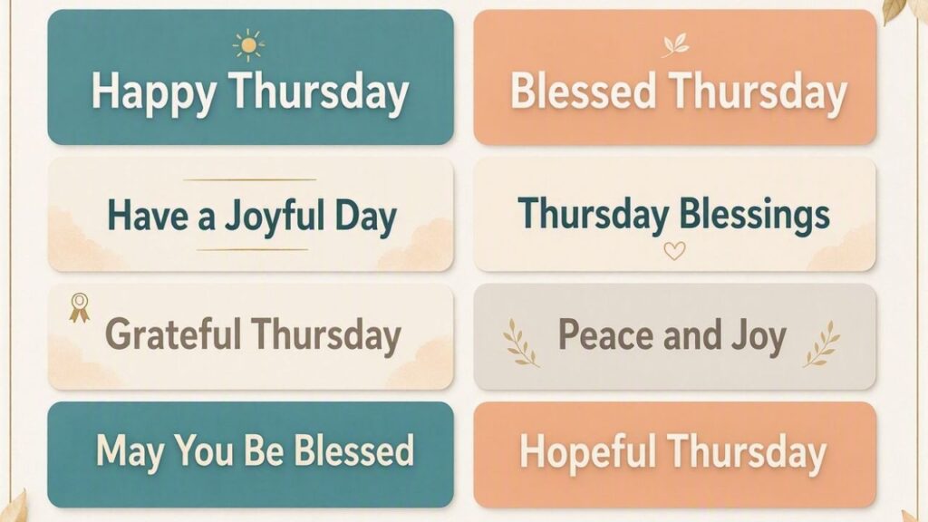 8 Short Thursday Blessings Perfect for Sharing