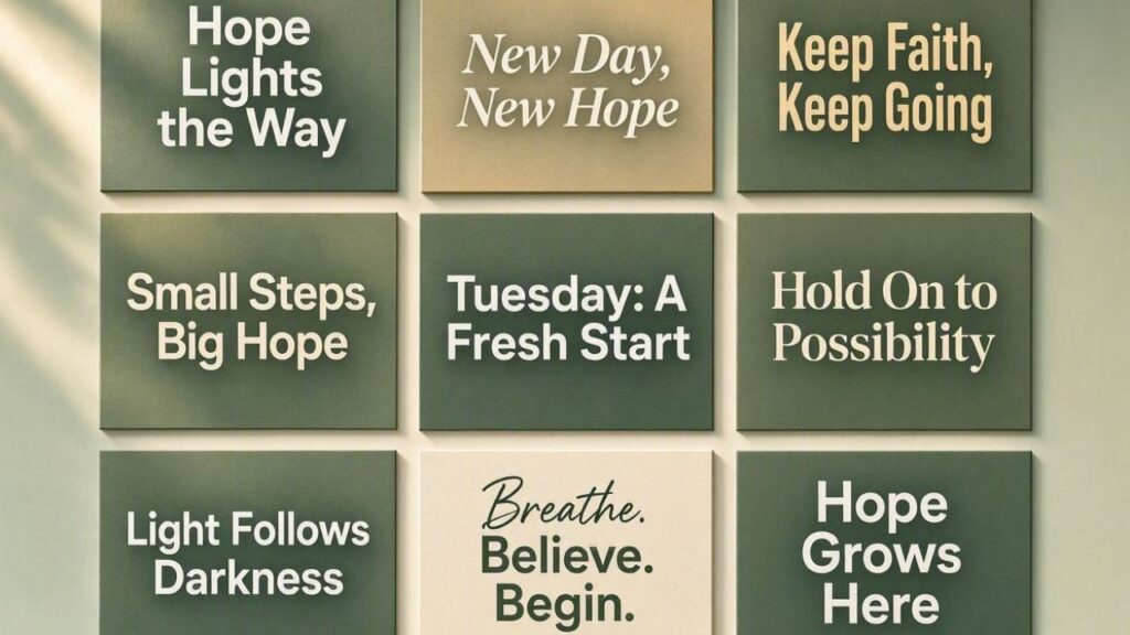 9 Inspirational Tuesday Messages About Hope

