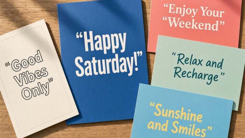 Beautiful Saturday Messages for Friends