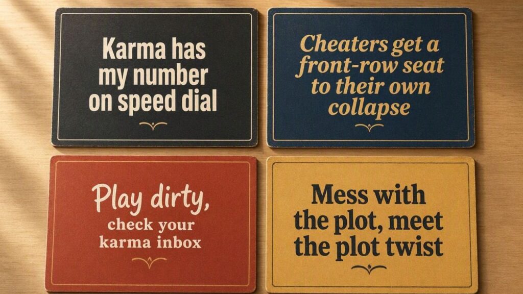 Funny Karma Cheating Quotes for a Little Attitude
