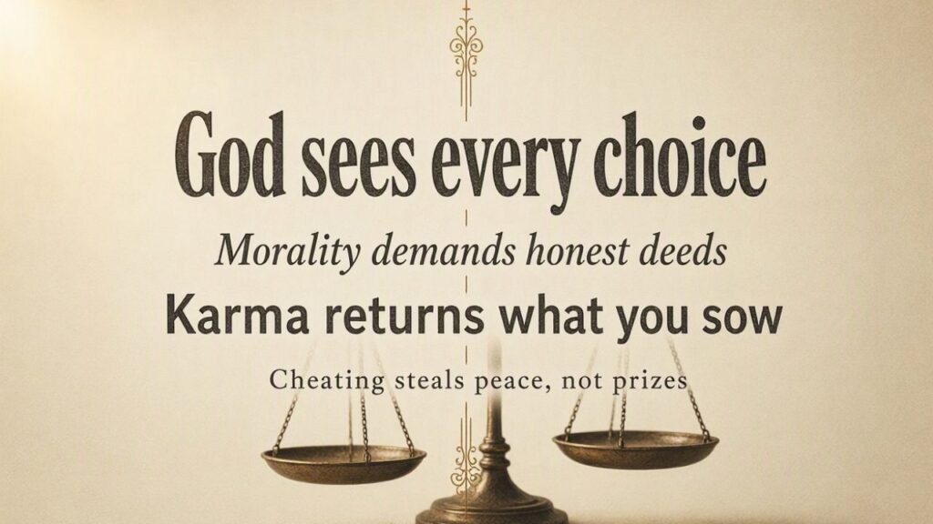 God, Morality, and Karma Quotes About Cheating
