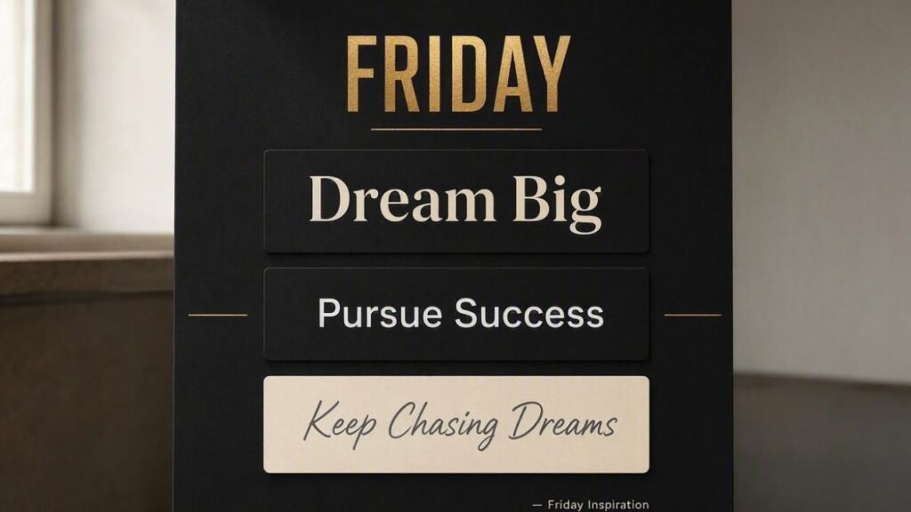 Inspirational Friday Black Quotes About Dreams and Success