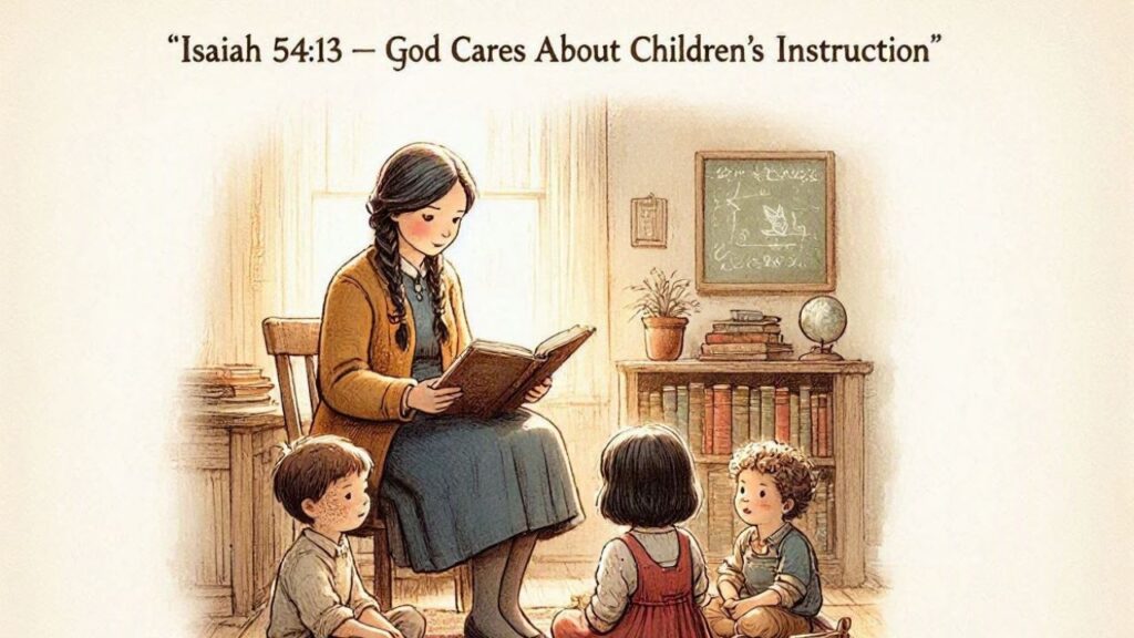 Isaiah 54:13 — God Cares About Children's Instruction
