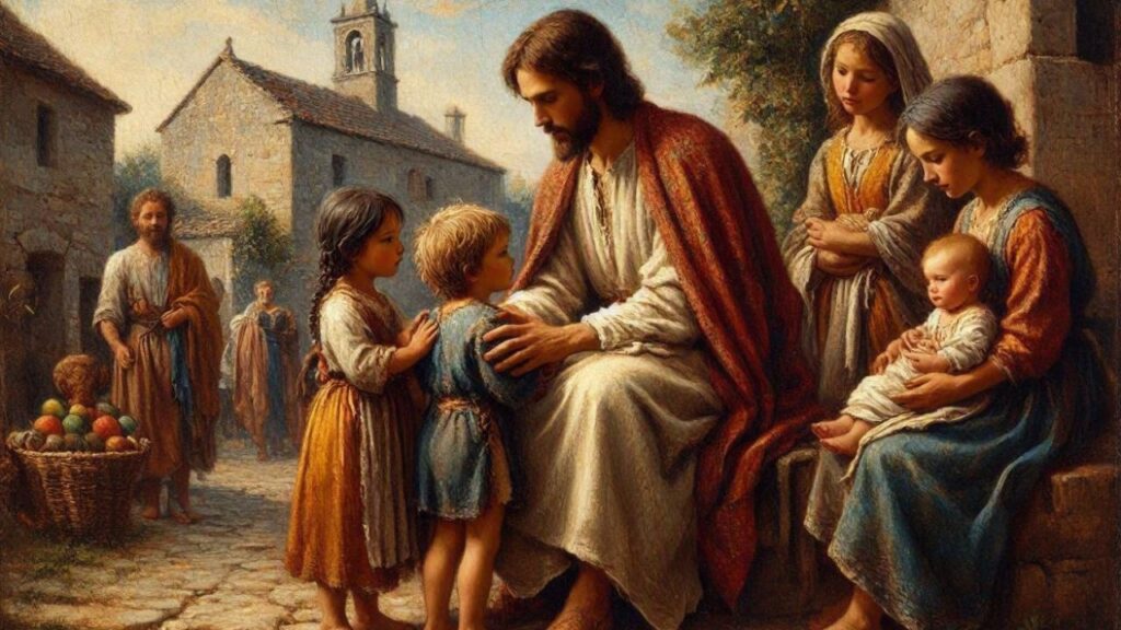 Mark 10:16 — Jesus Blessed the Children