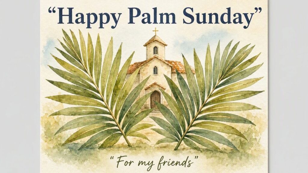Palm Sunday Greetings for Friends
