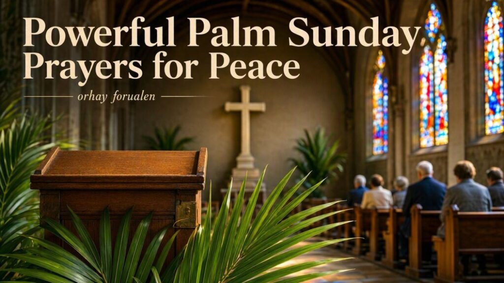 Powerful Palm Sunday Prayers for Peace
