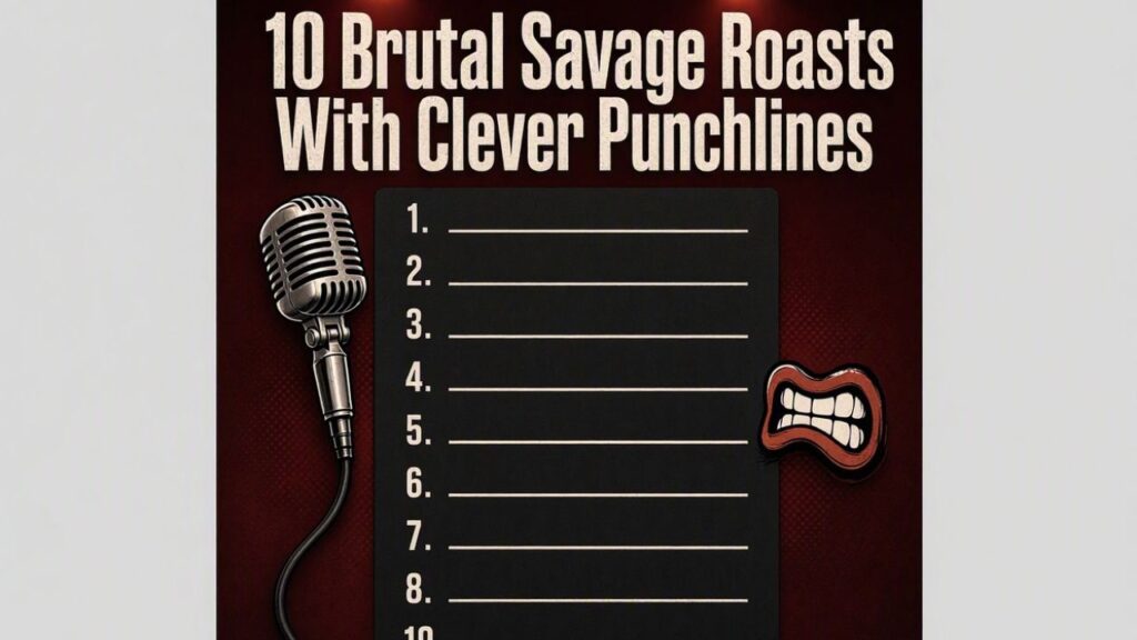 10 Brutal Savage Roasts With Clever Punchlines

