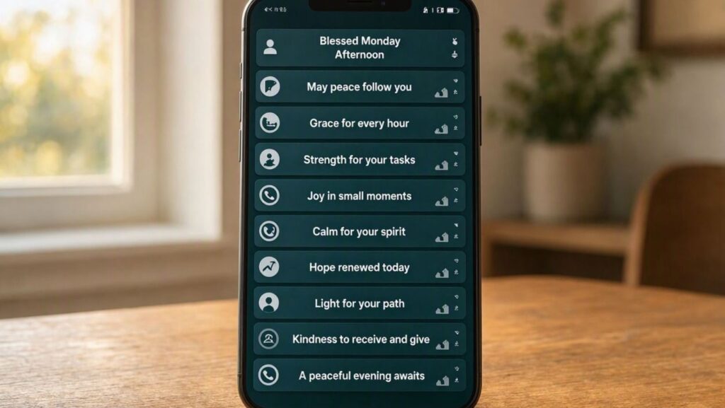 10 Monday Afternoon Blessings for WhatsApp Status
