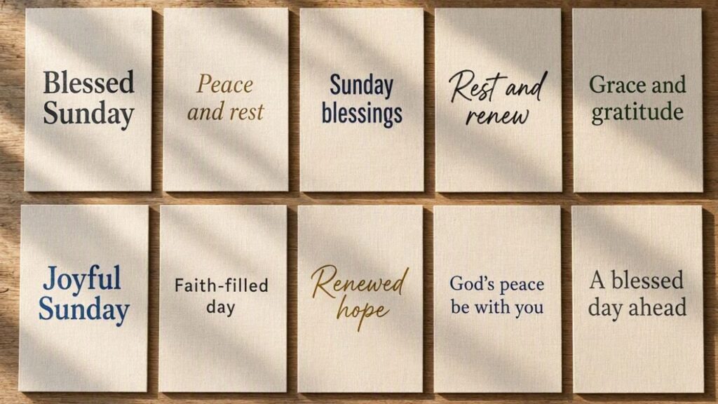 10 Short Sunday Blessings Perfect for Image Captions