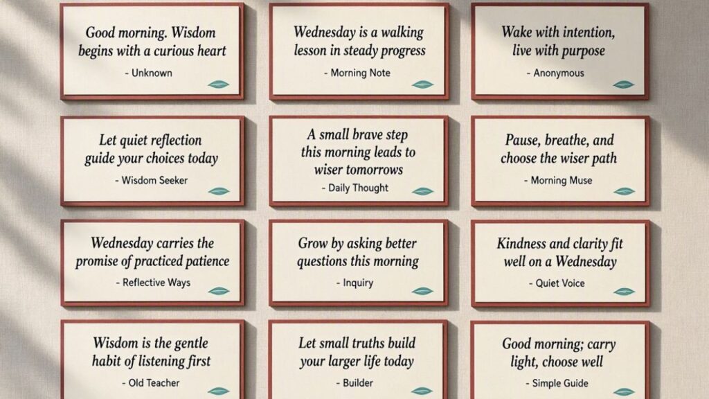 12 Good Morning Wednesday Quotes About Wisdom and Life
