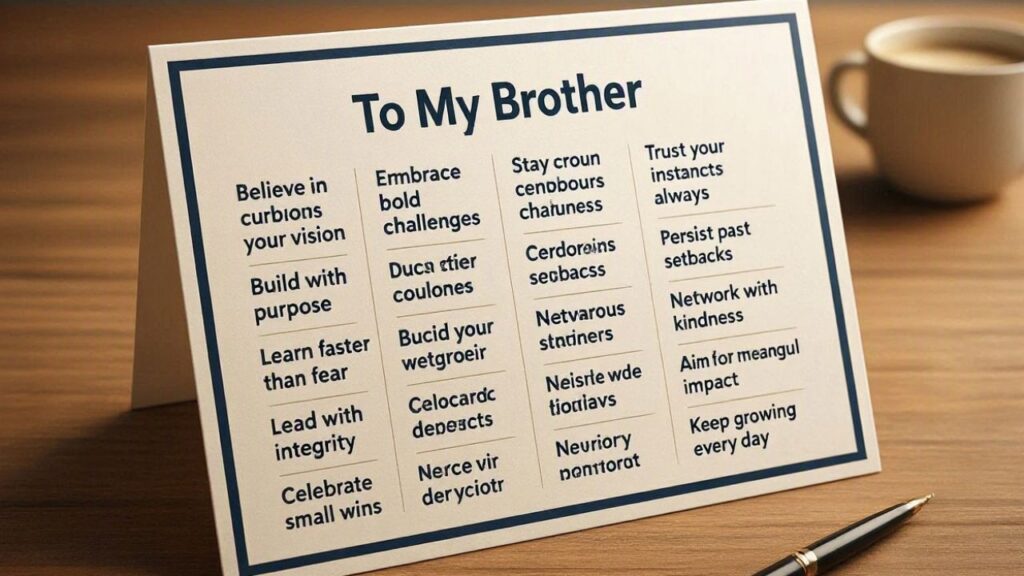 12 Inspirational Messages for a Brother's Career and Success
