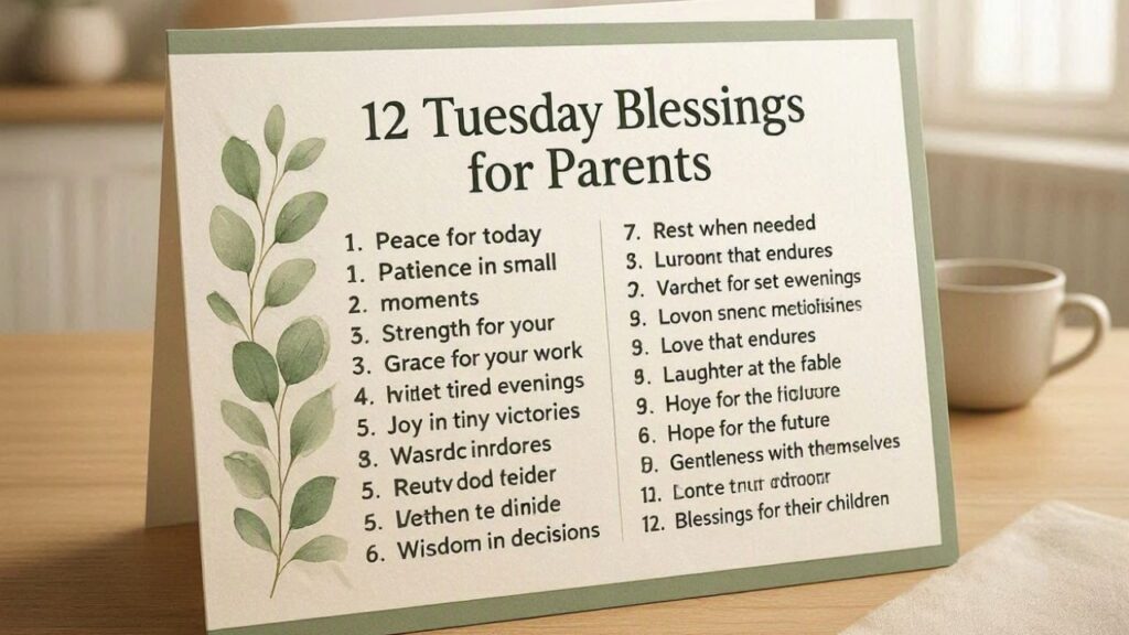 12 Tuesday Blessings for Parents
