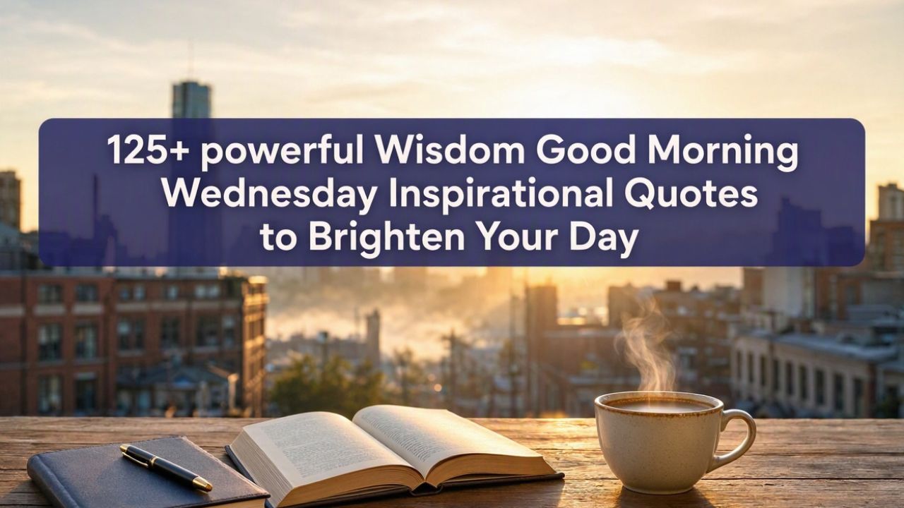 125+ powerful Wisdom Good Morning Wednesday Inspirational Quotes to Brighten Your Day