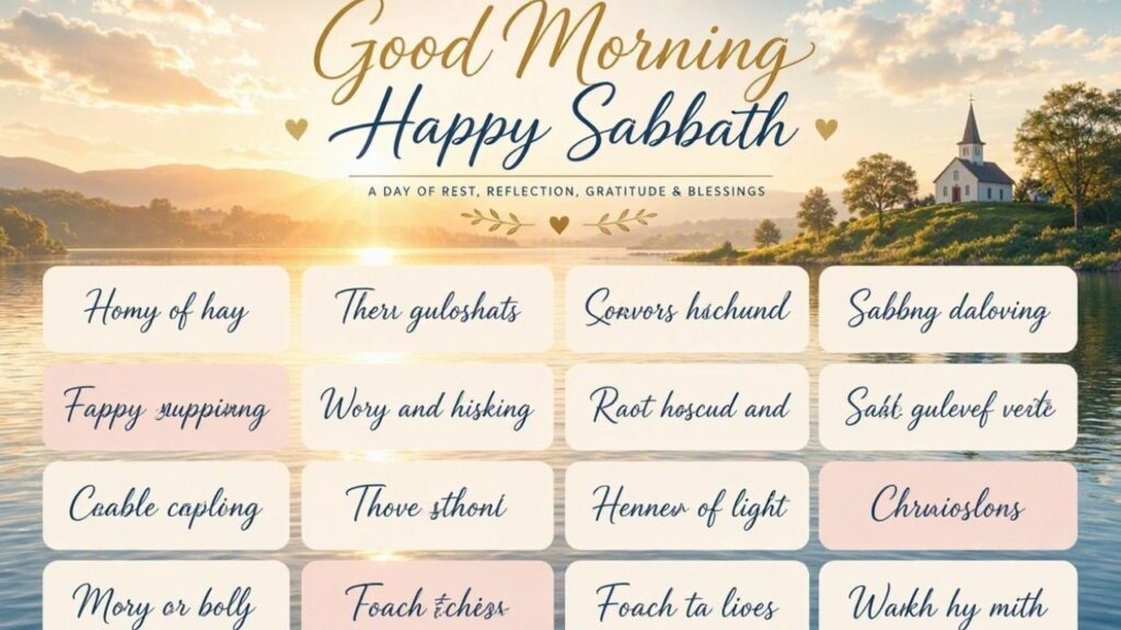 15 Beautiful Good Morning Happy Sabbath Wishes
