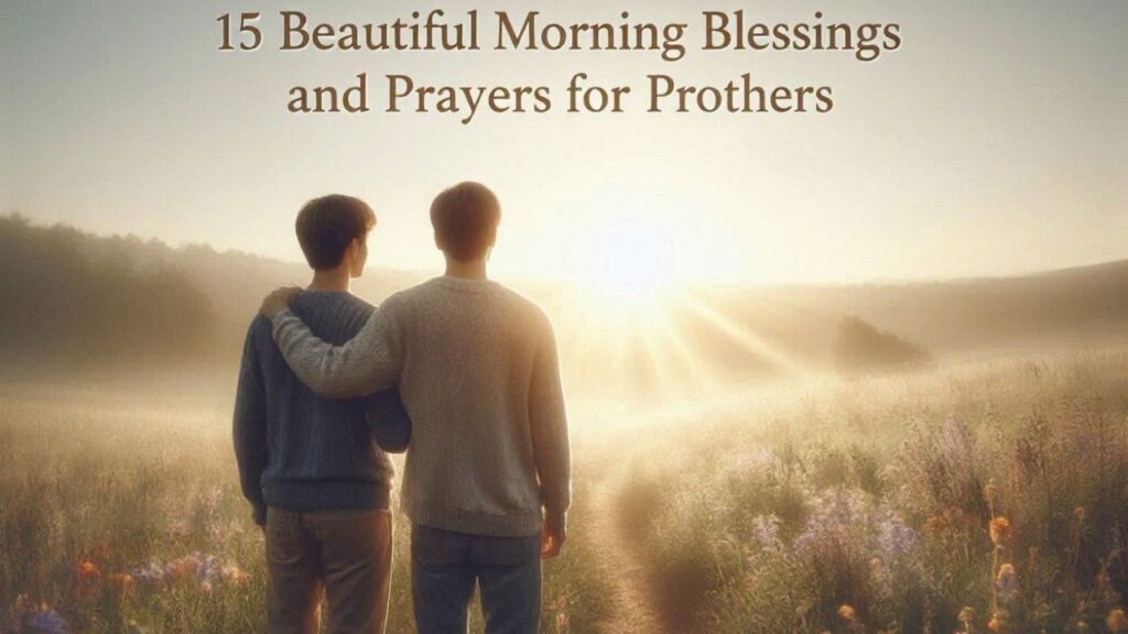 15 Beautiful Morning Blessings and Prayers for Brothers
