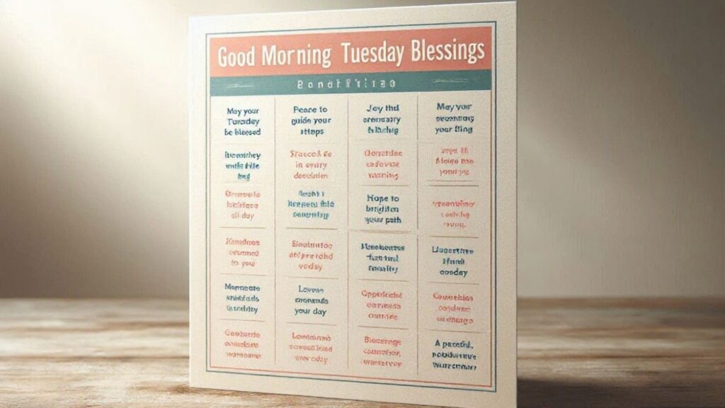 15 Good Morning Tuesday Blessing Messages
