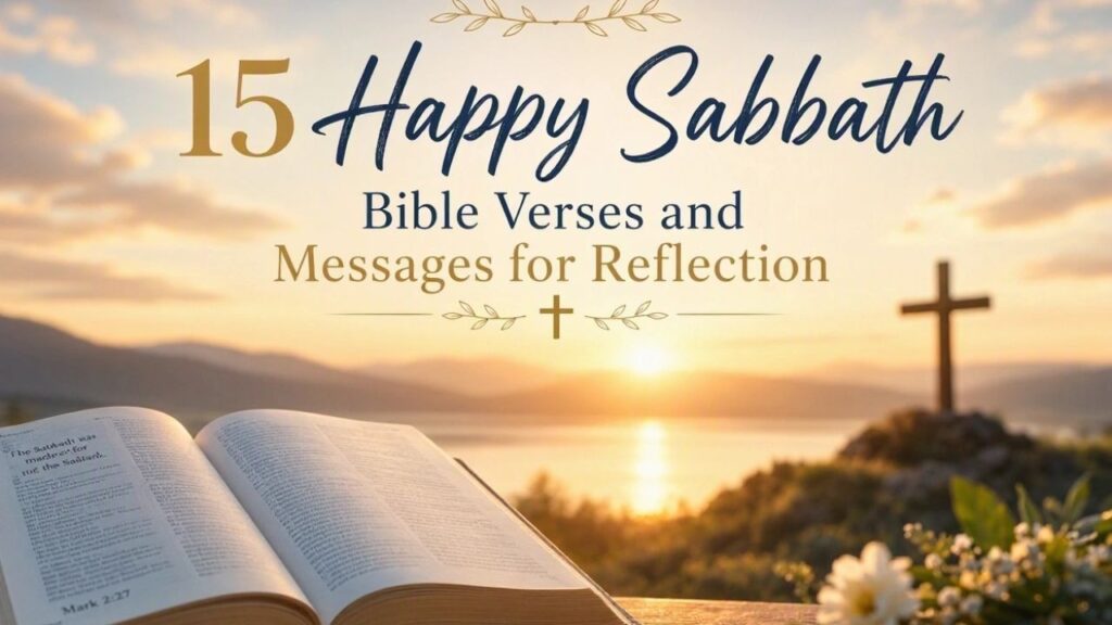 15 Happy Sabbath Bible Verses and Messages for Reflection
