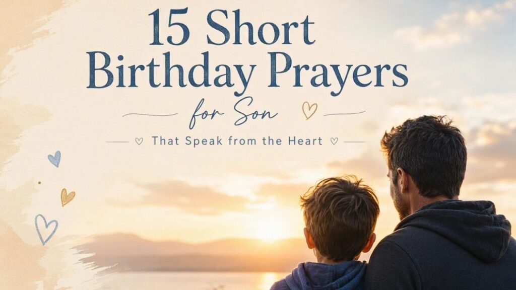 15 Short Birthday Prayers for Son That Speak from the Heart