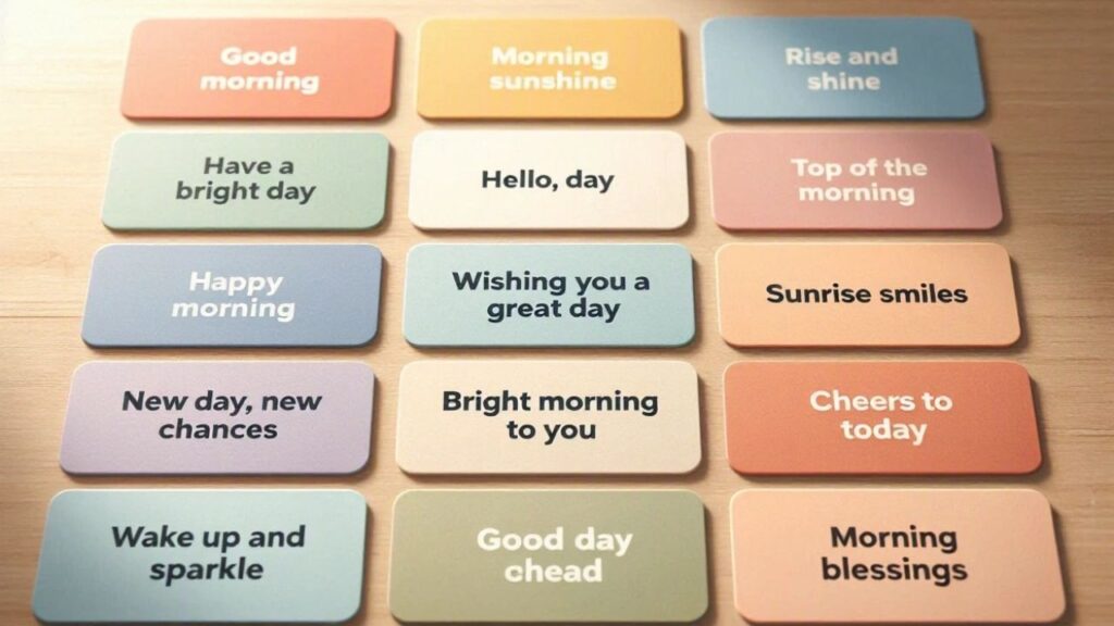 15 Short Morning Greetings Perfect for Sharing